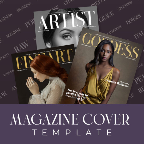 Magazine Cover Template for Photoshop