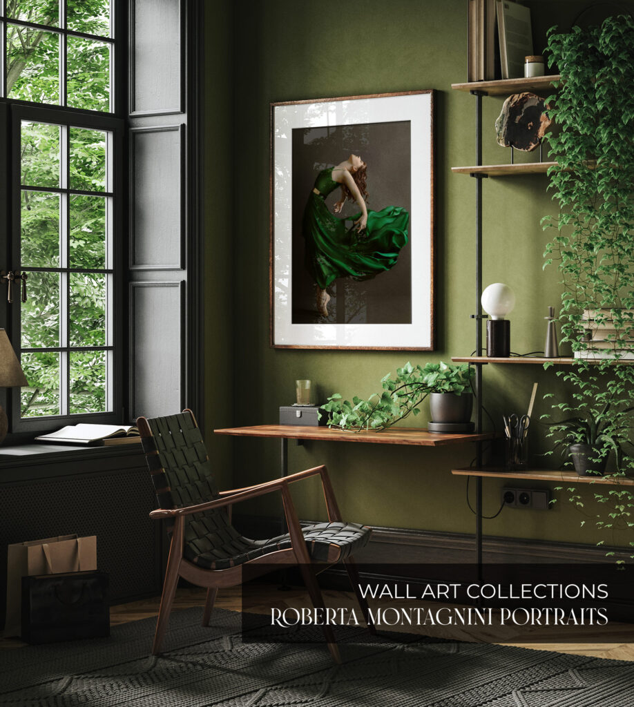 wall art ballerina frame in home office interior background, mid-century mod Visit our store. Selling wall art, frame, printed phots, collections, luxurious art